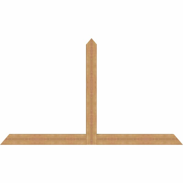 Ekena Millwork Portland Timber Gable Bracket, Western Red Cedar, 96"W x 56"H x 3 1/2"D x 5 1/2"F, 14/12 Pitch GBW096X56X0406POR00SWR - main